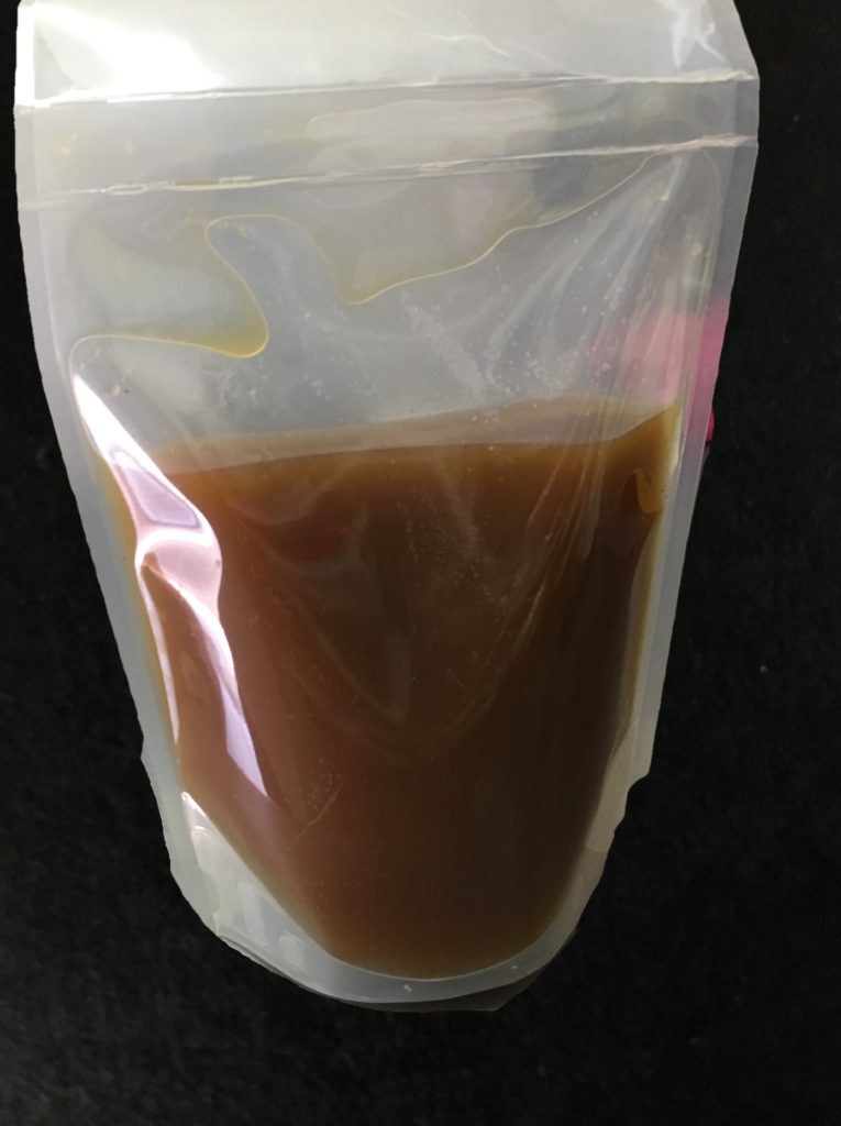 Bone broth packed to go